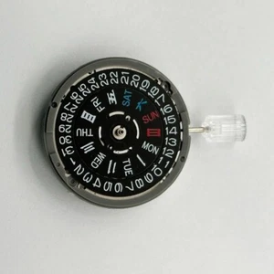 Automatik Uhrwerk Uhr Kaliber NH36A schwarze Datumsscheibe Original Seiko - Bild 1 von 4
