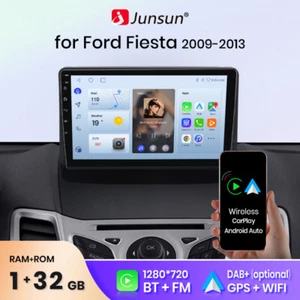 Radio estéreo GPS navegación por satélite para Ford Fiesta 2009-2014 9" Android 13 Carplay Reino Unido - Imagen 1 de 14