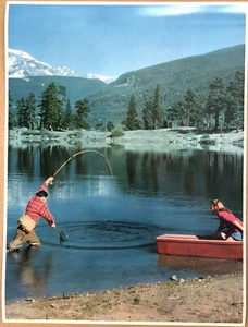 GENUINE VINTAGE CALENDAR PRINT 1950S - 1960'S 20" X 15" " An Exiting Moment " - Picture 1 of 2