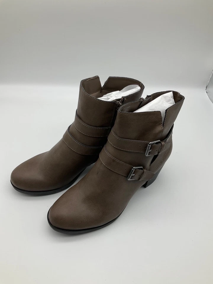 Style & Co. Womens Fortunata Closed Toe Ankle Fashion BOOTS Brown Size A6nc