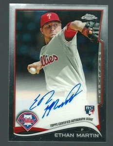 2014 TOPPS CHROME ETHAN MARTIN AUTO ROOKIE - Picture 1 of 1