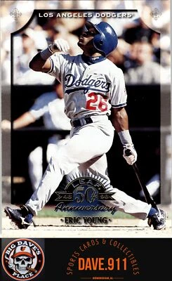 Eric Young 1998 Leaf #145 Los Angeles Dodgers - Image 1 of 2