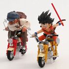 Anime Dragon Ball Son Goku Master Roshi Motorcycle PVC Figure New No Box 15cm