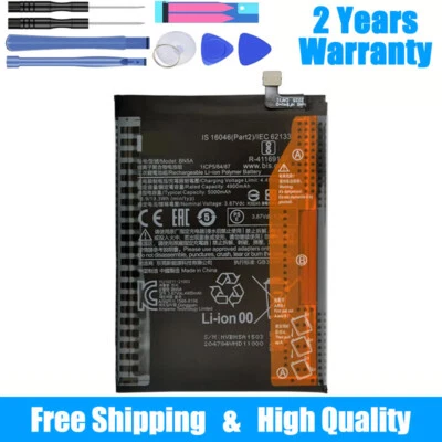 BN5A Battery for Xiaomi Redmi Note 10 5G, POCO M3 PRO 5G，5000mAh + Tools - Image 1 of 4