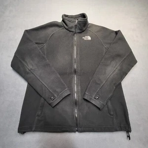 North Face Jacket Womens Size L Black Fleece Full Zip Coat Long Sleeve - Picture 1 of 11