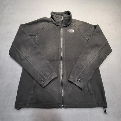 North Face Jacket Womens Size L Black Fleece Full Zip Coat Long Sleeve - Image 1 of 4