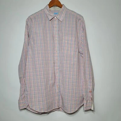 J McLaughlin Shirt Mens Multicolor Check Casual Long Sleeve Button Large  - Image 1 of 4
