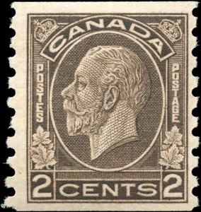 Canada Mint NH F-VF 2c Scott #206 Coil 1933  Medallion Stamp - Foto 1 di 2