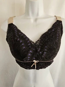 Baetty BH Damen BH schwarz ohne Bügel Größe 32DD - Bild 1 von 6