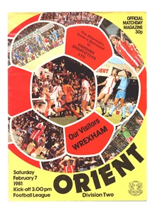 Leyton Orient v Wrexham 1980-1981 Division Two 07/02/1981 - Picture 1 of 2