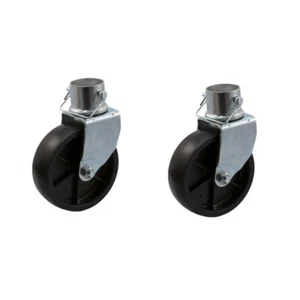 2 Pc Trailer Jack Swivel Caster Wheel 6 x 2 With Pin Boat Hitch Replacement - Picture 1 of 3