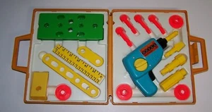 Fisher Price Pretend Play Tool Kit 1977 Kids Pre School Complete Unused - Picture 1 of 6