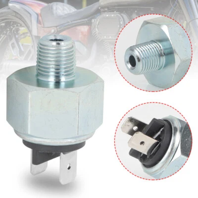 Interruptor de luz de freno trasero hidráulico para Softail Dyna Road King Glide XL 883C 1200C Foto 1 de 4