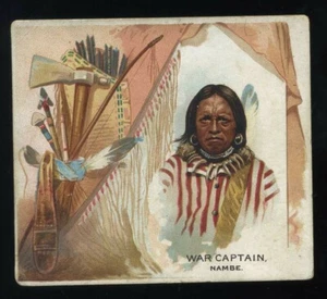 1888 N36 Allen & Ginter American Indian Chiefs - War Captain - Nambe - Picture 1 of 2
