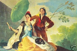 POSTAL GOYA EL QUITASOL MUSEO PRADO PAINTING POSTCARD PAINTER PICTURE TP10458 - Picture 1 of 1
