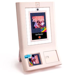 HP Sprocket Photobooth 3" x 4" Color Photo Printer (Pink) w/Touch Screen - Picture 1 of 8