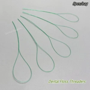 Dental Floss Threaders Nylon Simple Loop Orthodontic Bridges Braces Wires - Picture 1 of 9