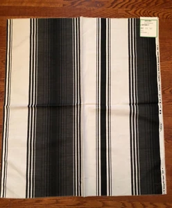 GASTON Y DANIELA Galicia in Black & White 31 x 35" Linen Blend Fabric Sample - Picture 1 of 3