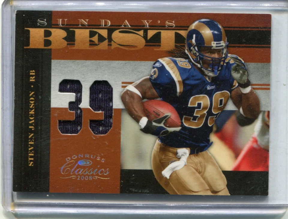 Clásicos 2008 - Steven Jackson - Camiseta del mejor juego del domingo - RAMS #d 6/39 Foto 1 de 1