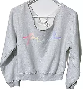 Victoria's Secret PINK Everyday Lounge graues Sweatshirt Größe Large Lg - Bild 1 von 7