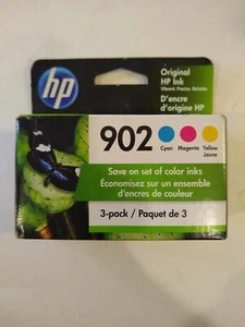 HP 902 DREIFARBIGE TINTENPATRONEN VERSIEGELTE VERPACKUNG/ ORIGINAL/ NEU/ Ablaufdatum 9/22 - Bild 1 von 4