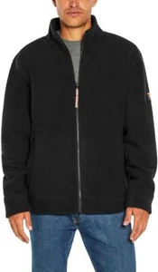 Chaqueta de lana pesada con cremallera completa para hombre Orvis, negra - Imagen 1 de 12