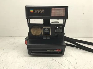 Vintage Polaroid Sun 660 Autofocus Instant Land Camera W/ Strap Untested AS IS - Picture 1 of 7