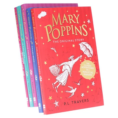 Mary Poppins By P. L. Travers 5 Books Collection Set - Ages 9-14 - Paperback - Image 1 of 4