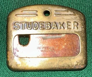 INSIGNIA DE LATÓN DE EMPLEADO DE FÁBRICA STUDEBAKER ORIGINAL DE COLECCIÓN - Imagen 1 de 4