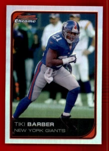 2006 Bowman Chrome Refractors #183 Tiki Barber. - Picture 1 of 2