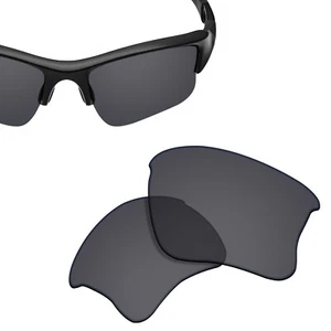 Polarized Replacement Lenses for-OAKLEY Flak Jacket XLJ Sunglasses Solid Black - Picture 1 of 5