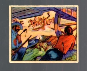 Wild West Karte # A-14 Bowman (1949-50) Waggonzug angegriffen - Bild 1 von 2