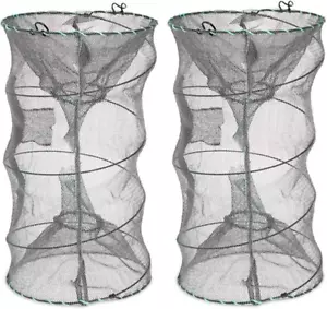Fishing Bait Trap,2 Packs Crab Trap Minnow Trap Crawfish Trap Lobster Shrimp Col - Picture 1 of 7