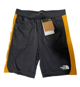 The North Face Shorts for Youth Boys Large Lightweight Gym Training Gray Yellow - Picture 1 of 7