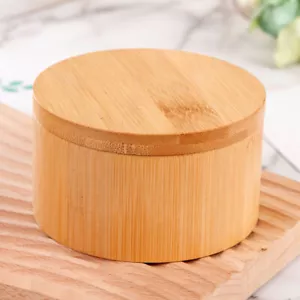 Bamboo Storage Box Salt Box Small Spice Box for Storing Salt Pepper Sugar Herbs - Picture 1 of 15
