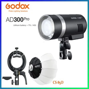 Godox AD300pro 2.4G TTL 300W Li-ion Battery Outdoor Flash+CS-85D Lantern Softbox - Picture 1 of 10
