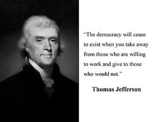 President Thomas Jefferson Founding Fathers Quote 8 x 10 Photo Picture #bc1 - Picture 1 of 1
