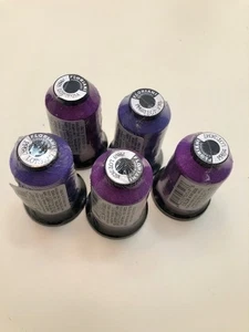 Embroidery Machine Thread-Lot of 5 Spools Shades of Purple NEW Floriani Brand - Picture 1 of 3