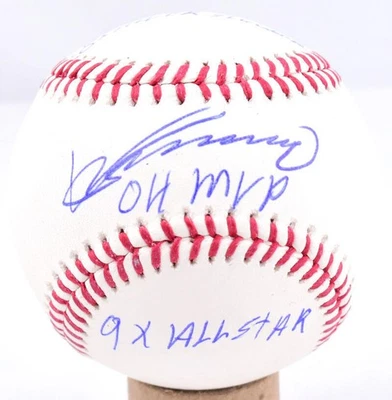 Vladimir Guerrero Sr. Signed Rawlings OML Baseball w/3 Inscriptions-BeckettWHolo - Image 1 of 4