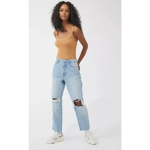 BDG Urban Outfitters Womens Jeans 32 Slim Straight Distressed Grunge 90s Street - Picture 1 of 12