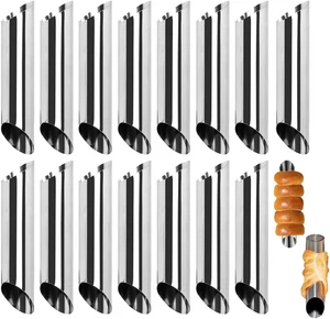 Set 15 Stampi Cilindrici per Cannoli Siciliani Croissant e Dolci - Foto 1 di 11