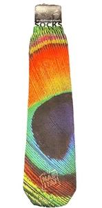 Wild Habitat Sublimation Pfau Socken Einheitsgröße Hergestellt in den USA Unisex BRANDNEU - Bild 1 von 4