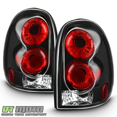 1996-00 Caravan Town & Country Voyager 98-2003 Durango Black Altezza Tail Lights - Image 1 of 4
