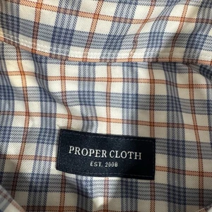 Proper Cloth Men’s Button Down Plaid Long Sleeve Shirt Multicolor Sz L Preppy - Picture 1 of 6