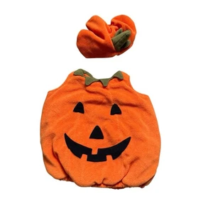Pottery Barn Kids Pumpkin Warm Plush Costume Kids Size 12-24 Months Halloween - Picture 1 of 3