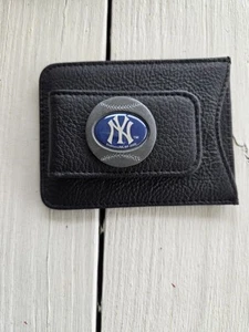 NY Yankees Siskiyou/MLBP 2005 Leather Money Clip with magnet  - Picture 1 of 3