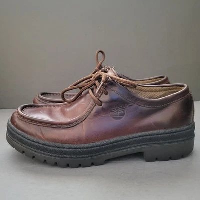 Timberland Carlsbad Zapatos Informales de Cuero Marrón Hombres EE. UU. 7.5 Foto 1 de 4