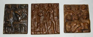 Konvolut, 3 x Relief, Karl Kluth, Kunstguss, Gussbild, Bronze, Plakette - Picture 1 of 8