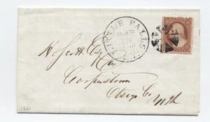 1860 Little Falls NY #26 folded letter [45.691] - Picture 1 of 3
