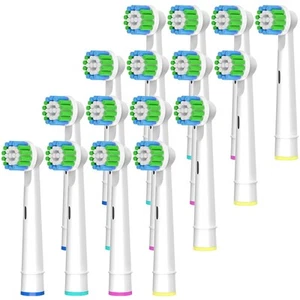 Cabezales de Cepillo de Dientes de Repuesto Compatible con Braun Oral-B, Pack de 16 Profesionales... - Imagen 1 de 7